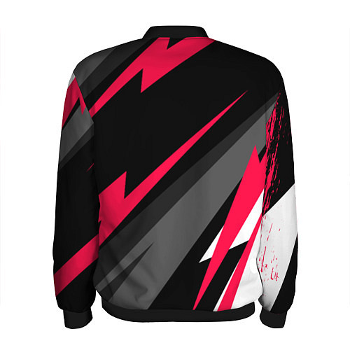 Мужской бомбер Geely fast lines / 3D-Черный – фото 2