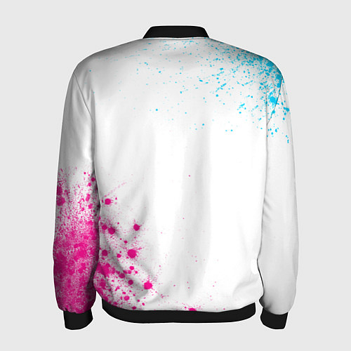 Мужской бомбер Ozzy Osbourne neon gradient style: надпись, символ / 3D-Черный – фото 2