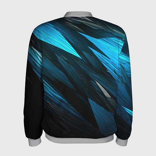 Мужской бомбер Black blue style / 3D-Меланж – фото 2
