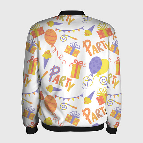 Мужской бомбер Party style / 3D-Черный – фото 2