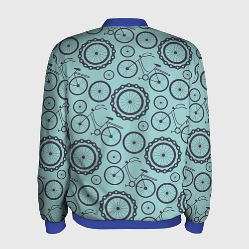 Мужской бомбер Любитель велика / 3D-Синий – фото 2