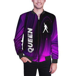 Бомбер мужской Queen violet plasma, цвет: 3D-черный — фото 2