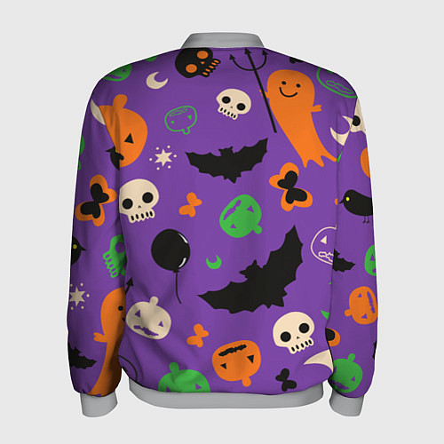 Мужской бомбер Halloween style / 3D-Меланж – фото 2