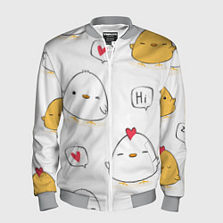 Мужской бомбер Привет цыпленок