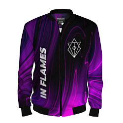 Мужской бомбер In Flames violet plasma