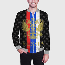 Бомбер мужской Russia, цвет: 3D-меланж — фото 2
