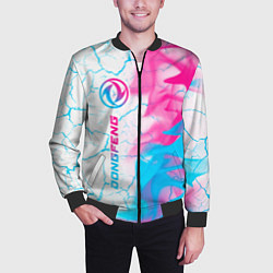 Бомбер мужской Dongfeng neon gradient style: по-вертикали, цвет: 3D-черный — фото 2