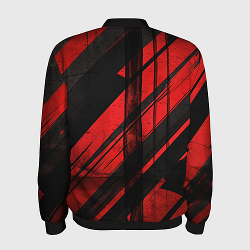 Мужской бомбер CS GO black and red / 3D-Черный – фото 2