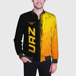 Бомбер мужской UAZ - gold gradient: по-вертикали, цвет: 3D-черный — фото 2
