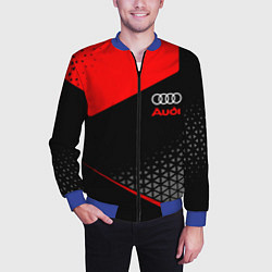 Бомбер мужской Ауди - sportwear, цвет: 3D-синий — фото 2
