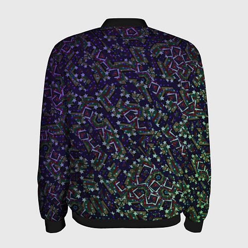 Мужской бомбер Космический треш / 3D-Черный – фото 2