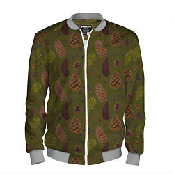 Мужской бомбер Шишки разные