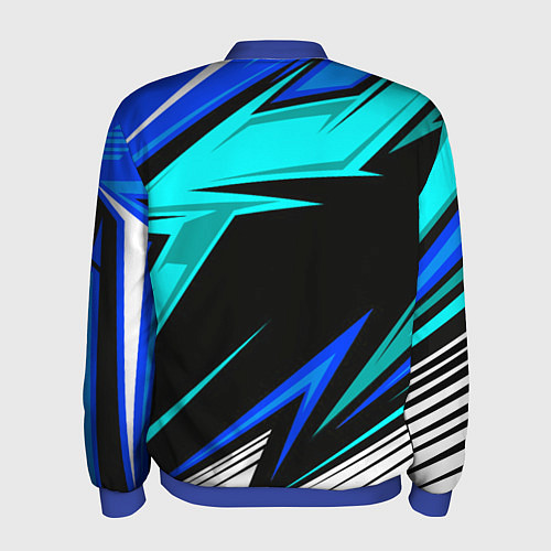 Мужской бомбер Фольцваген - sport uniform / 3D-Синий – фото 2