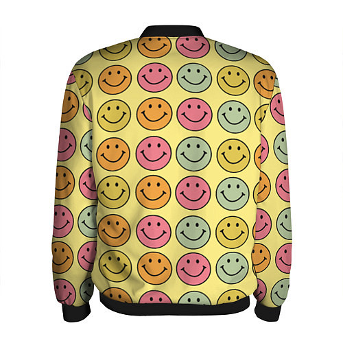 Мужской бомбер Smiley / 3D-Черный – фото 2