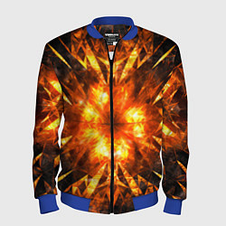 Бомбер мужской Fire abstract, цвет: 3D-синий
