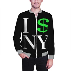 Бомбер мужской I steal NY - Payday 3, цвет: 3D-меланж — фото 2