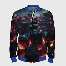 Бомбер мужской Гармония форм, цвет: 3D-синий