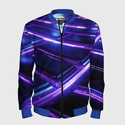 Мужской бомбер Фиолетовые неоновые плиты