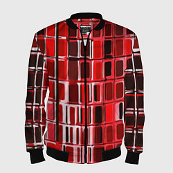 Мужской бомбер Красные прямоугольники