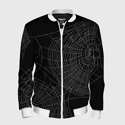 Бомбер мужской Spider паутина, цвет: 3D-белый