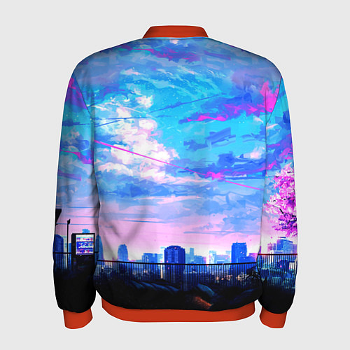 Мужской бомбер Кунг-фу Панда Friend / 3D-Красный – фото 2