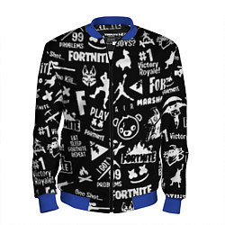 Мужской бомбер Fortnite alllogo black