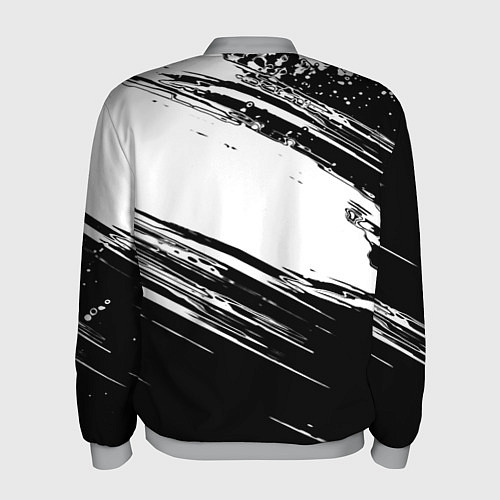 Мужской бомбер Герб РФ спортивные краски / 3D-Меланж – фото 2