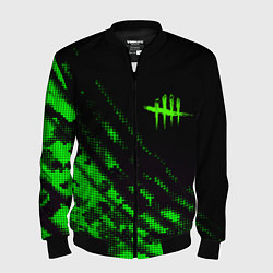 Мужской бомбер Dead by daylight green neon