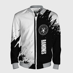 Бомбер мужской Ramones краски абстракция, цвет: 3D-меланж