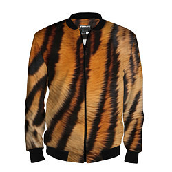 Бомбер мужской Тигровая шкура, цвет: 3D-черный