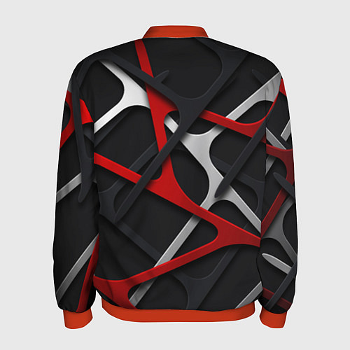 Мужской бомбер Mitsubishi - texture / 3D-Красный – фото 2