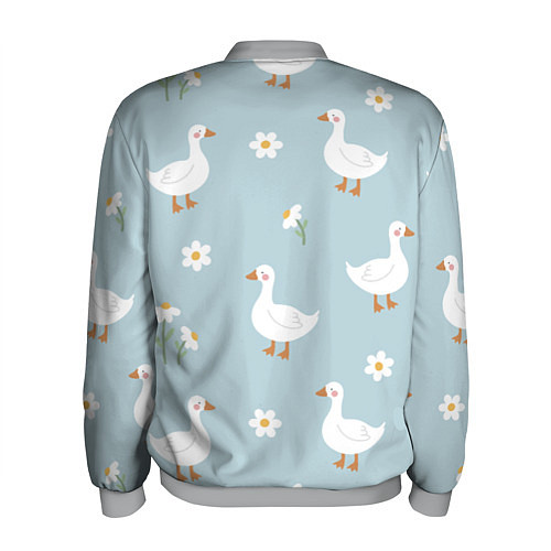 Мужской бомбер Гусиный узор / 3D-Меланж – фото 2