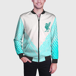 Бомбер мужской Liverpool logo texture fc, цвет: 3D-черный — фото 2