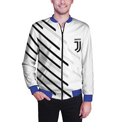 Бомбер мужской Juventus sport geometry, цвет: 3D-синий — фото 2