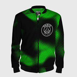 Бомбер мужской PSG sport halftone, цвет: 3D-черный
