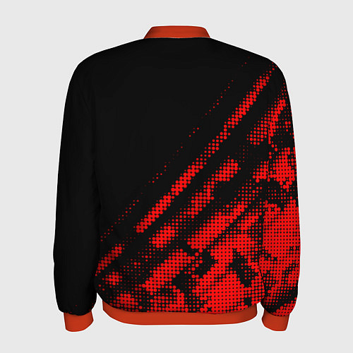 Мужской бомбер Monaco sport grunge / 3D-Красный – фото 2