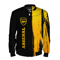 Бомбер мужской Arsenal - gold gradient по-вертикали, цвет: 3D-черный