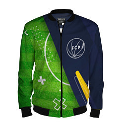 Бомбер мужской Porto football field, цвет: 3D-черный