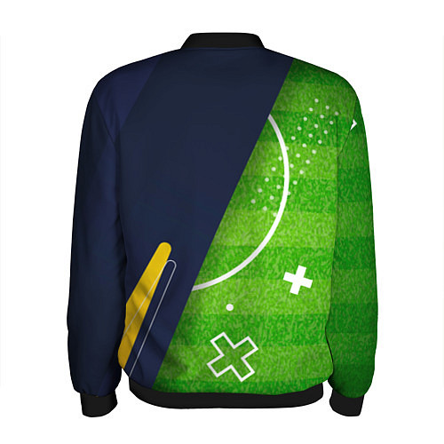 Мужской бомбер Porto football field / 3D-Черный – фото 2