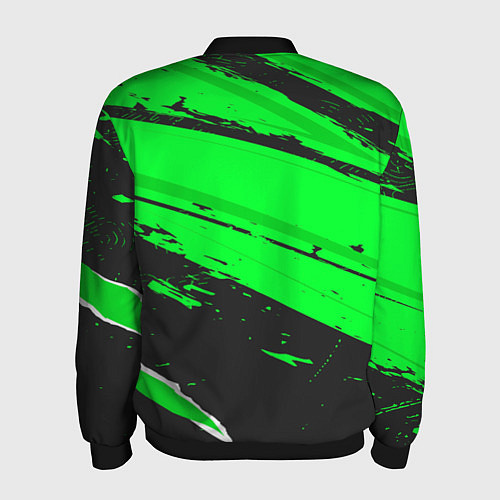 Мужской бомбер Aston Villa sport green / 3D-Черный – фото 2
