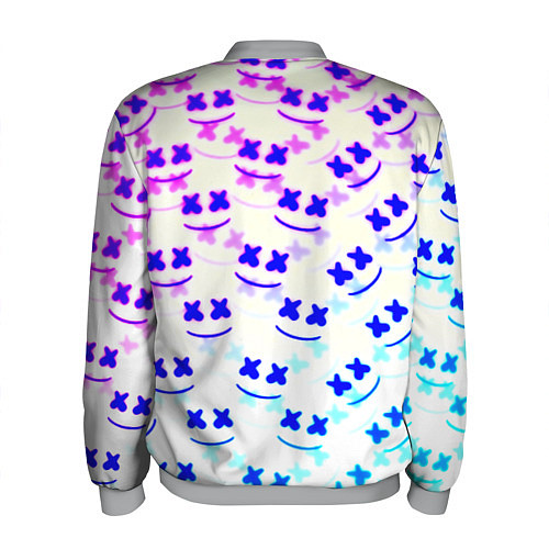 Мужской бомбер Marshmello pattern neon / 3D-Меланж – фото 2