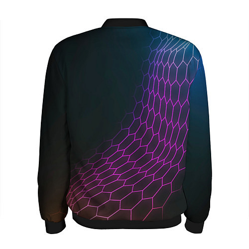 Мужской бомбер Lazio футбольная сетка / 3D-Черный – фото 2