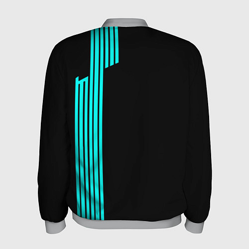 Мужской бомбер BMW sport line geometry / 3D-Меланж – фото 2