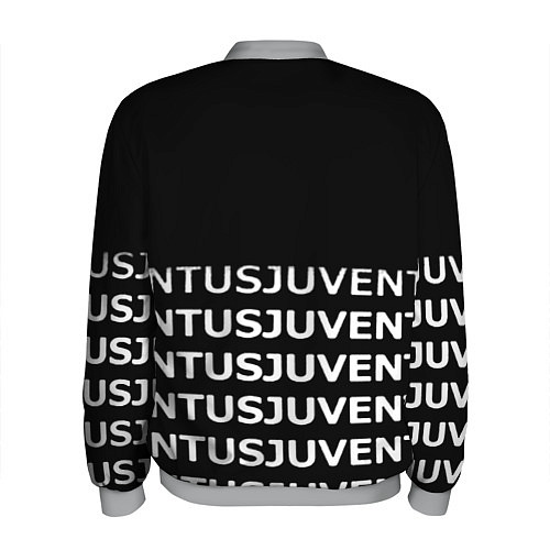 Мужской бомбер Juventus pattern fc club steel / 3D-Меланж – фото 2