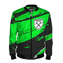 Бомбер мужской West Ham sport green, цвет: 3D-черный