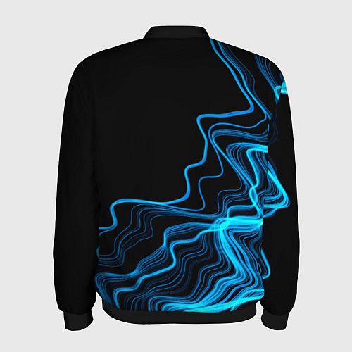 Мужской бомбер Black Sabbath sound wave / 3D-Черный – фото 2