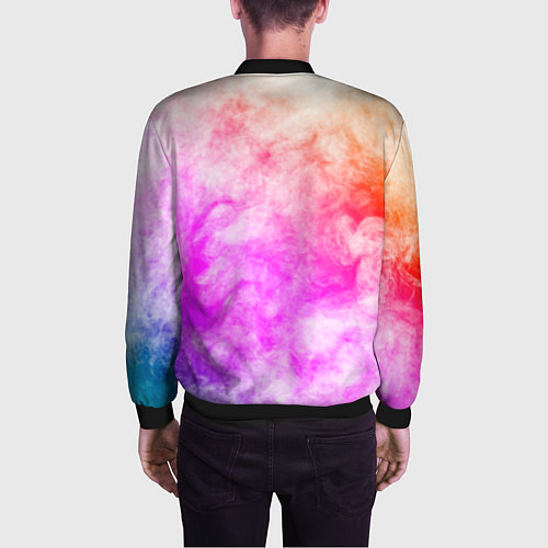 Мужской бомбер Colorful smoke 1 / 3D-Черный – фото 4