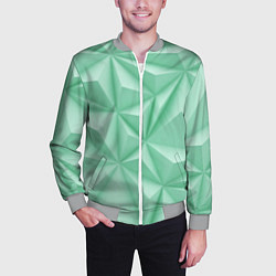 Бомбер мужской Объемные пирамидки, цвет: 3D-меланж — фото 2