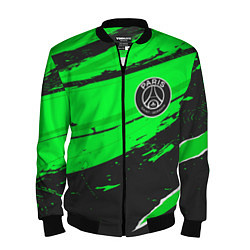 Бомбер мужской PSG sport green, цвет: 3D-черный