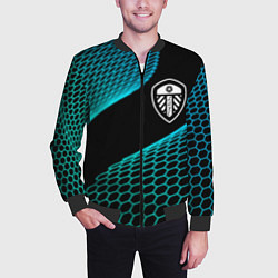 Бомбер мужской Leeds United football net, цвет: 3D-черный — фото 2